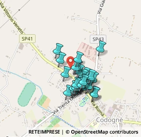 Mappa Via G. Falcone, 31013 Codogné TV, Italia (0.31786)