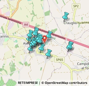 Mappa Via Pierina de Savorgnani, 33041 Aiello del Friuli UD, Italia (0.5965)