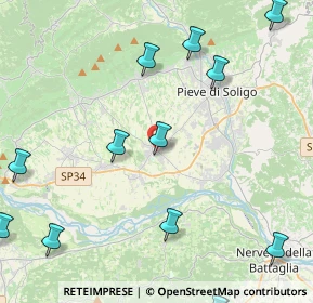 Mappa Via Francesco Fabbri, 31020 Sernaglia della Battaglia TV, Italia (6.15571)