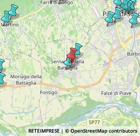 Mappa Via Francesco Fabbri, 31020 Sernaglia della Battaglia TV, Italia (3.4505)