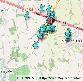 Mappa Via Giuseppe Verdi, 33041 Aiello del Friuli UD, Italia (0.74138)