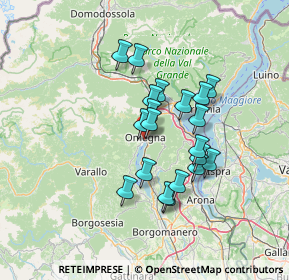 Mappa Via al Poggio, 28887 Omegna VB, Italia (10.8545)