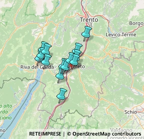 Mappa Via Abetone Lizzanella, 38068 Rovereto TN, Italia (8.83214)