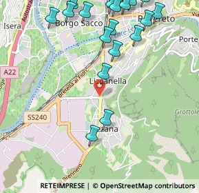 Mappa Via Abetone Lizzanella, 38068 Rovereto TN, Italia (1.365)