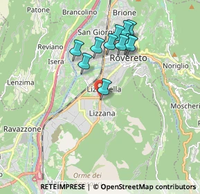 Mappa Via Abetone Lizzanella, 38068 Rovereto TN, Italia (1.63727)