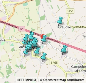 Mappa Aiello Del Friuli Via Marconi Fronte, 33041 Aiello del Friuli UD, Italia (0.7485)