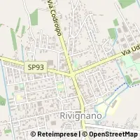 Kaart Rivignano Teor