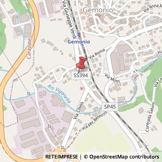 Mappa Via G. Verdi, 27, 21036 Gemonio, Varese (Lombardia)