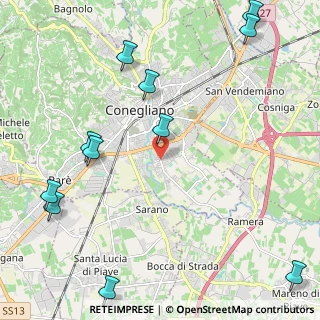 Mappa Via San Francesco D'Assisi, 31015 Conegliano TV, Italia (2.93636)