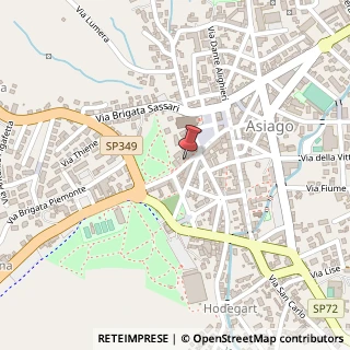 Mappa Via Giuseppe Verdi, 2, 36012 Asiago, Vicenza (Veneto)