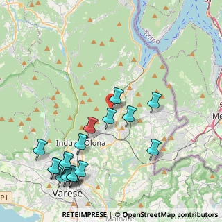 Mappa Viale Rimembranze, 21050 Bisuschio VA, Italia (5.10333)