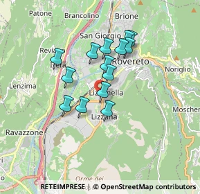 Mappa Via Benacense II, 38068 Rovereto TN, Italia (1.33786)