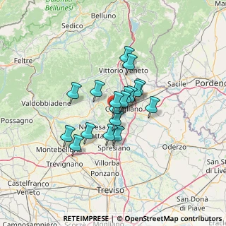 Mappa Via S. Michele, 31020 San Pietro di Feletto TV, Italia (8.73)
