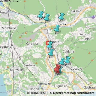 Mappa Via Isonzo, 21036 Gemonio VA, Italia (1.96273)