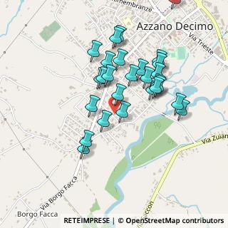 Mappa Via Vincenzo Bellini, 33082 Azzano Decimo PN, Italia (0.4)