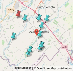 Mappa Via Vincenzo Bellini, 33082 Azzano Decimo PN, Italia (3.46167)