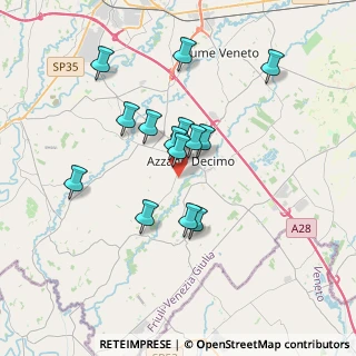 Mappa Via Vincenzo Bellini, 33082 Azzano Decimo PN, Italia (3.24)