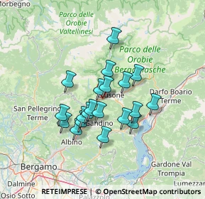 Mappa Unnamed Road, 24023 Clusone BG, Italia (10.5295)