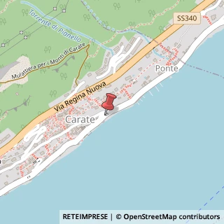 Mappa Via Regina Vecchia-Strada Statale 340,  92, 22010 Carate Urio, Como (Lombardia)