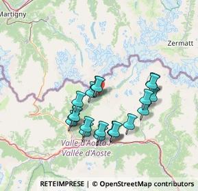 Mappa Frazione Plan de Veyne Chef Lieu, 11010 Bionaz AO, Italia (12.7825)