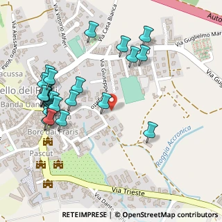 Mappa Via Gioacchino Rossini, 33041 Aiello del Friuli UD, Italia (0.272)