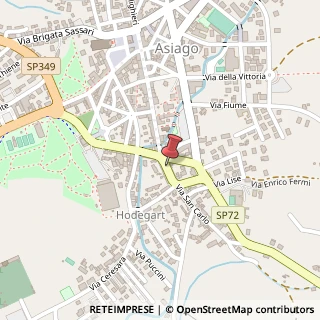 Mappa Via cavour 1, 36012 Asiago, Vicenza (Veneto)