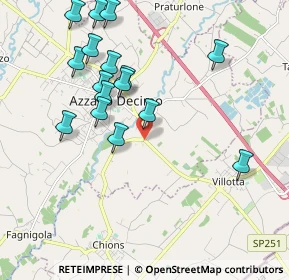 Mappa Via Zuiano, 33082 Azzano Decimo PN, Italia (2.02438)