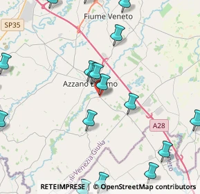 Mappa Via Zuiano, 33082 Azzano Decimo PN, Italia (5.702)