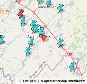 Mappa Via Zuiano, 33082 Azzano Decimo PN, Italia (5.124)