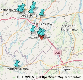 Mappa Via Zuiano, 33082 Azzano Decimo PN, Italia (8.24727)