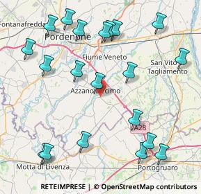 Mappa Via Zuiano, 33082 Azzano Decimo PN, Italia (9.8345)