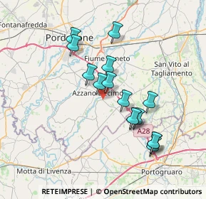 Mappa Via Zuiano, 33082 Azzano Decimo PN, Italia (6.37)