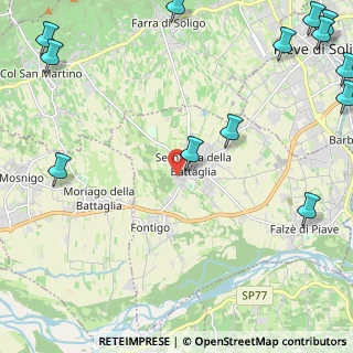 Mappa Via Castelik, 31020 Sernaglia della Battaglia TV, Italia (3.55385)