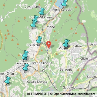 Mappa Via Tommaso Grossi, 21050 Bisuschio VA, Italia (2.43917)