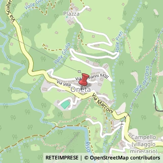 Mappa Piazza Chiesa, 23, 24020 Oneta, Bergamo (Lombardia)