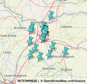 Mappa Torre Della Fossa, 44124 Ferrara FE, Italia (9.51222)