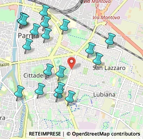 Mappa Strada Antonio Zarotto, 43123 Parma PR, Italia (1.2105)