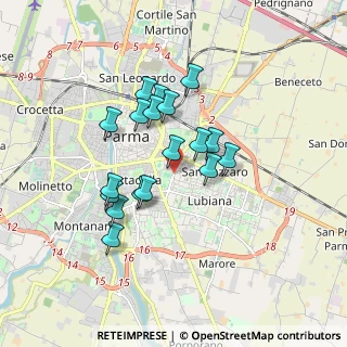 Mappa Strada Antonio Zarotto, 43123 Parma PR, Italia (1.43222)
