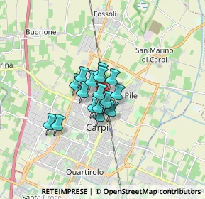 Mappa Via Lanciano, 41012 Carpi MO, Italia (0.91471)