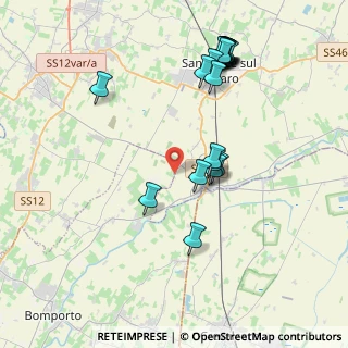 Mappa Via Bottegone per Modena, 41031 Bomporto MO, Italia (4.213)