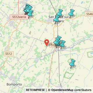 Mappa Via Bottegone per Modena, 41031 Bomporto MO, Italia (5.31733)