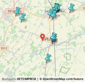 Mappa Via Bottegone per Modena, 41031 Bomporto MO, Italia (4.62429)