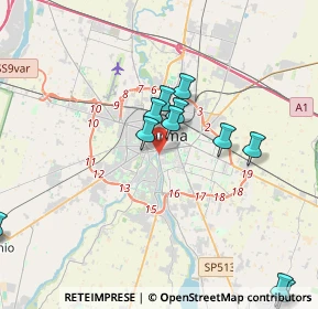 Mappa Via Cima Palone, 43123 Parma PR, Italia (4.49083)