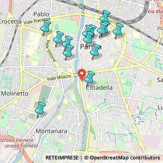 Mappa Via Cima Palone, 43123 Parma PR, Italia (1.08929)