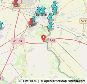 Mappa Via Alberto Pisa, 44124 Torre della Fossa FE, Italia (5.10583)