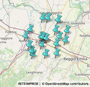 Mappa Via Passo del Bratello, 43123 Parma PR, Italia (10.261)