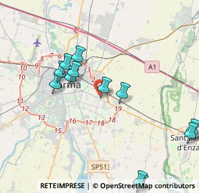 Mappa Via Passo del Bratello, 43123 Parma PR, Italia (4.385)