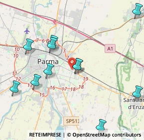 Mappa Via Passo del Bratello, 43123 Parma PR, Italia (4.67455)