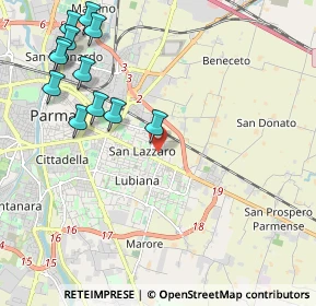 Mappa Via Passo del Bratello, 43123 Parma PR, Italia (2.57)