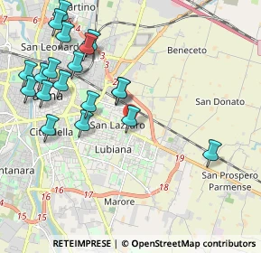 Mappa Via Passo del Bratello, 43123 Parma PR, Italia (2.36526)